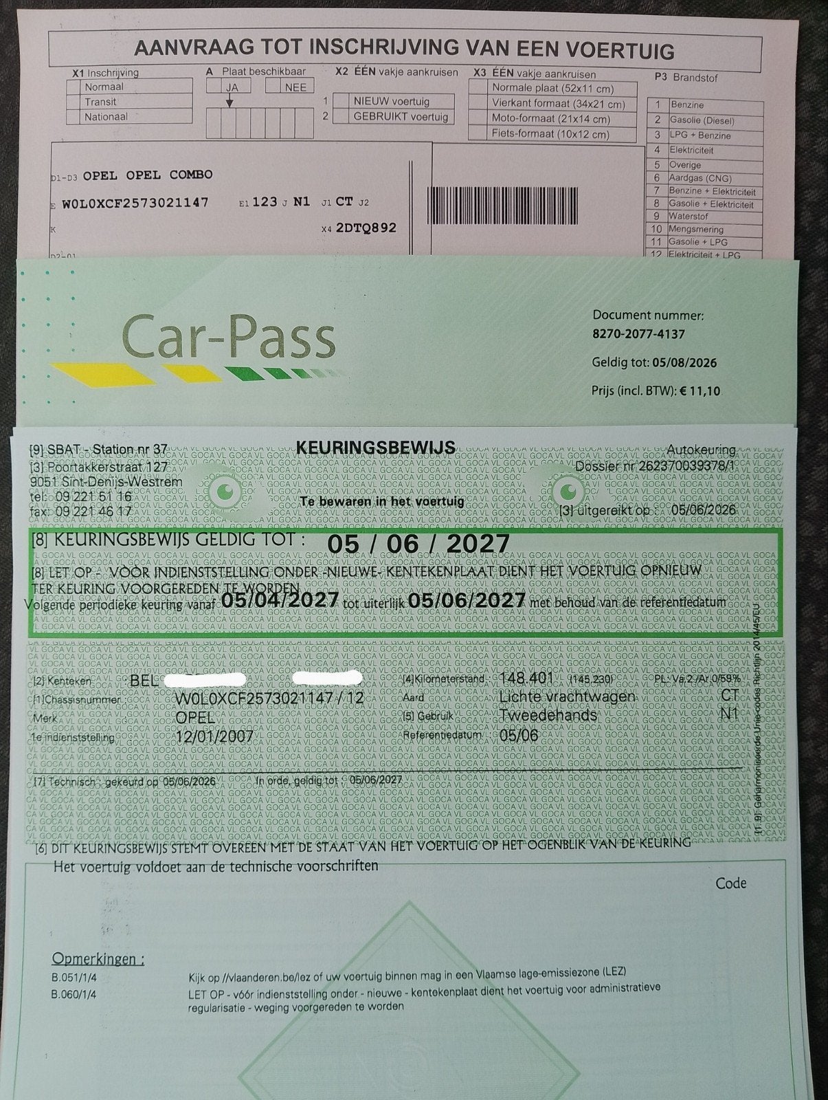 Opel Combo 1700 CDTi gekeurd voor verkoop lichte vracht, Achat, Boîte manuelle, Particulier, Rétroviseurs électriques
