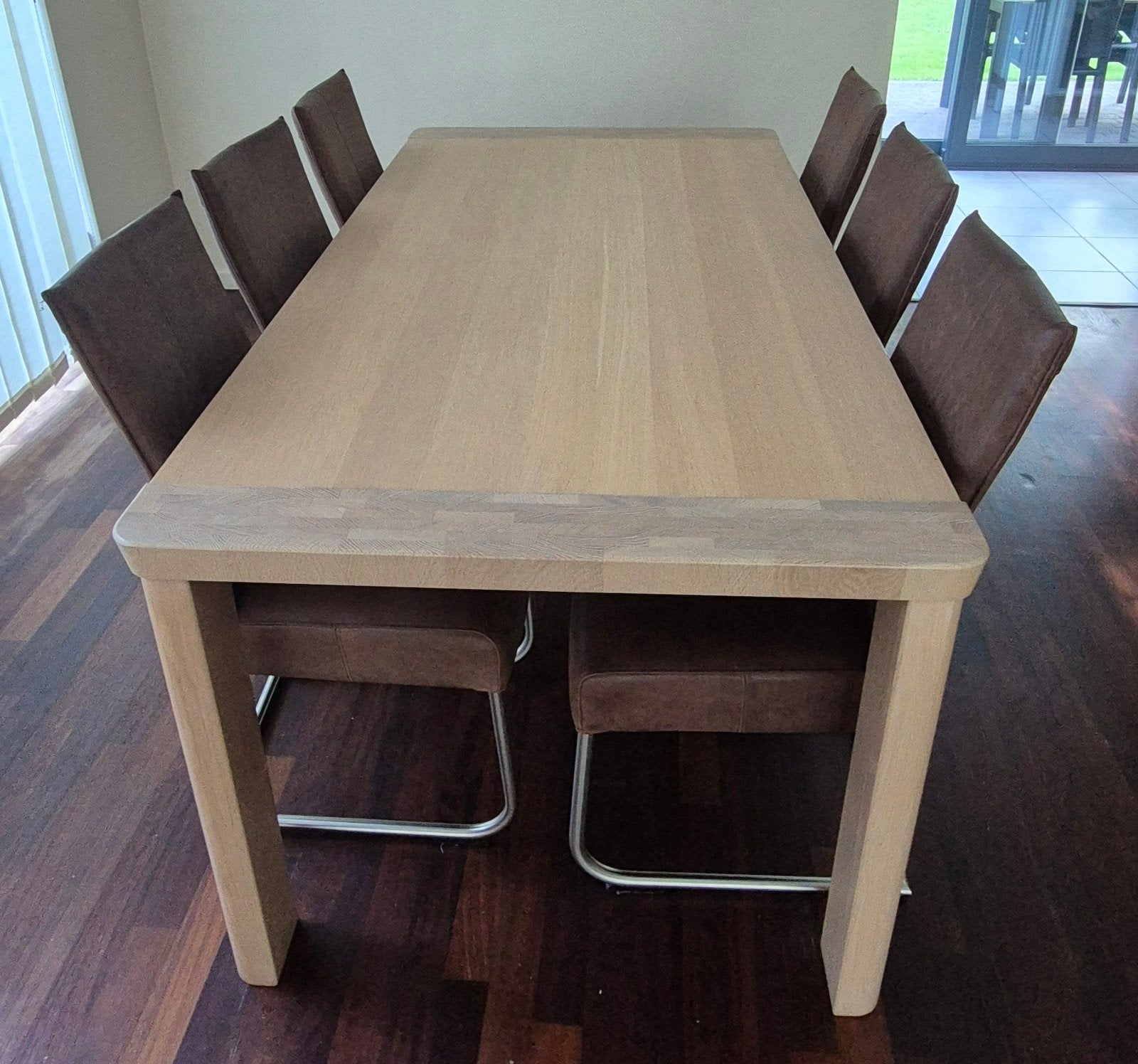 Table Moreno 194/254 White wash, Maison & Meubles, Enlèvement