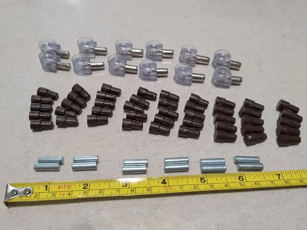 Taquets étagère plastique 5 mm et metal 6 mm, Enlèvement ou Envoi, Neuf
