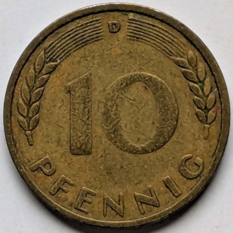 Duitsland - 10 pfennig - 1949, Ophalen, Duitsland, Losse munt