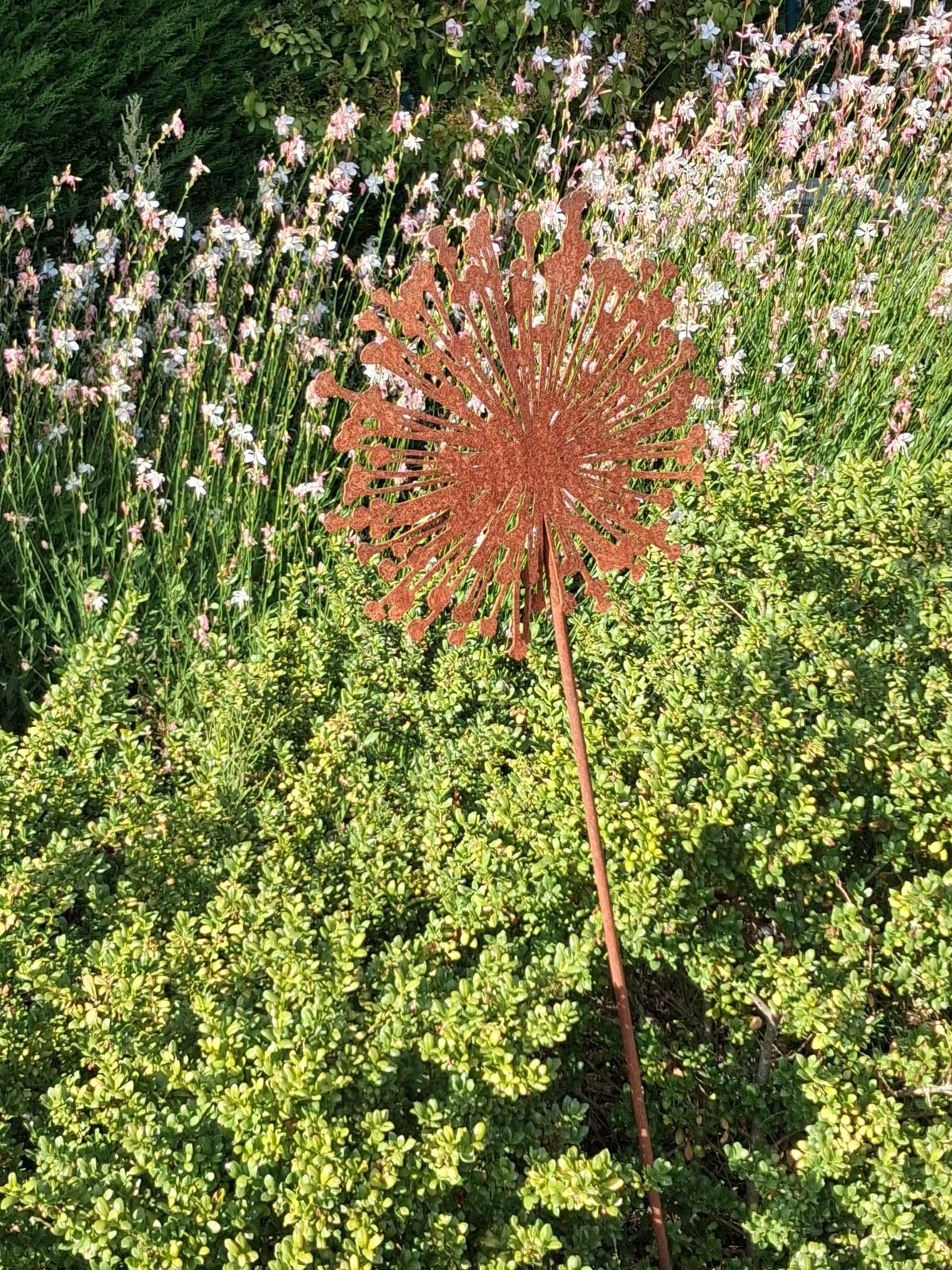 Décoration de jardin en acier corten Flower, Jardin & Terrasse, Enlèvement, Comme neuf