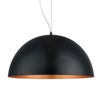 Hanglamp zwart/koper Ø53 cm, Ophalen, Gebruikt, Metaal, E27 (groot)