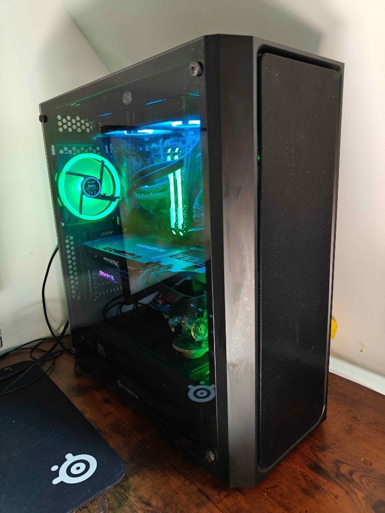 Gaming PC + Dell 34” Ultrawide, 32 GB, Avec carte vidéo, Intel Core i9, Comme neuf