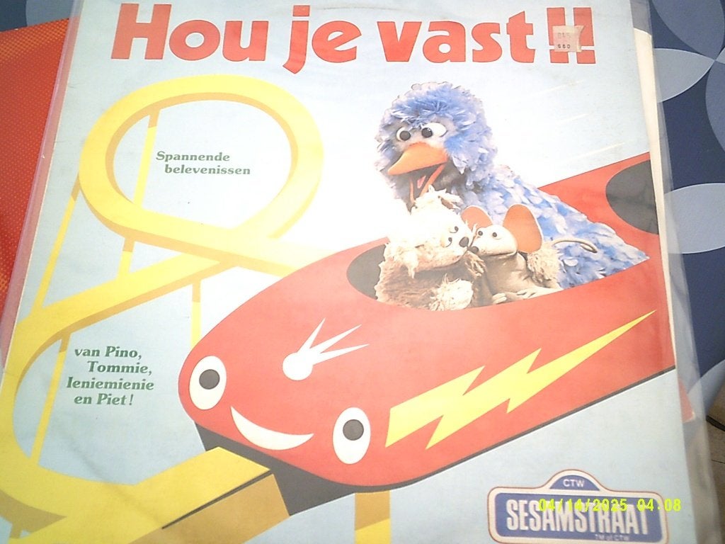 Sesamstraat – Hou Je Vast/vinyl lp -1982-ZGST, 6 tot 9 jaar, Ophalen of Verzenden, Inclusief binnenhoes, 12 inch