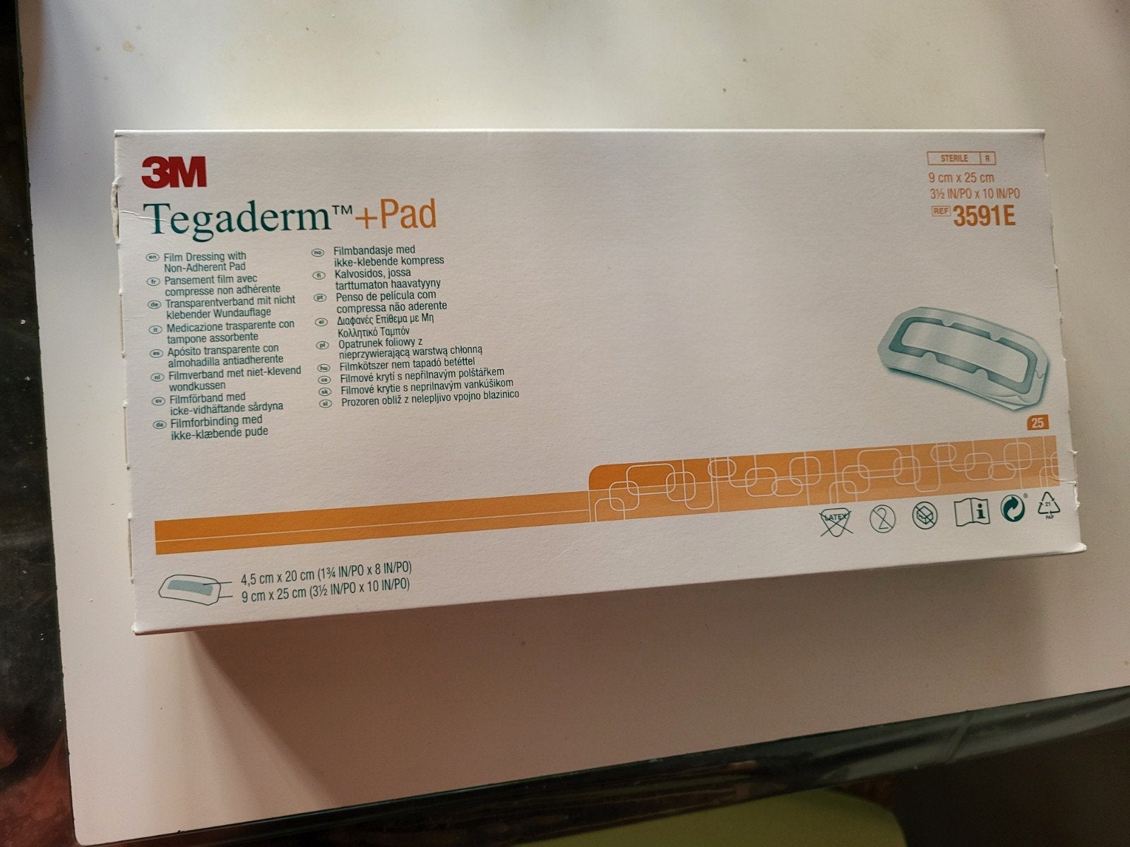 Tegaderm + pad, Enlèvement