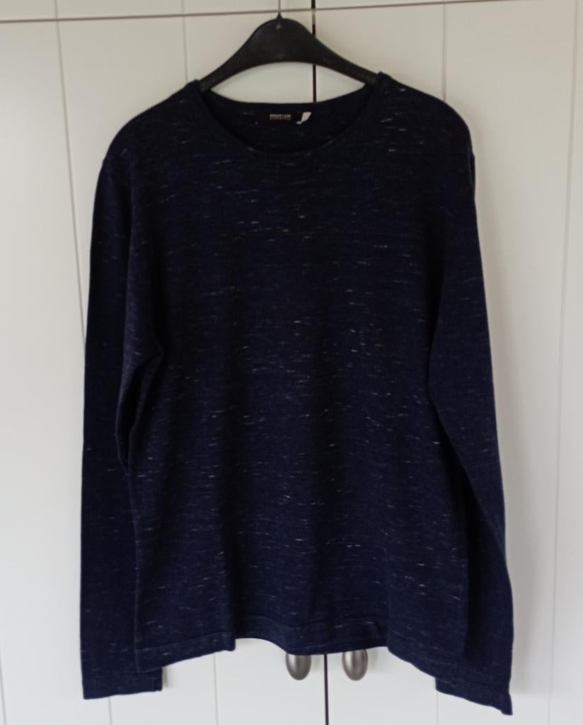 Premium by Jack & Jones trui gemêleerd blauw - maat L, Kleding | Heren, Maat 52/54 (L), Blauw, Nieuw, Ophalen of Verzenden