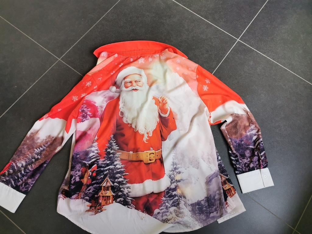 Kerstmis hemd kerstman - rood, Ophalen of Verzenden, Zo goed als nieuw