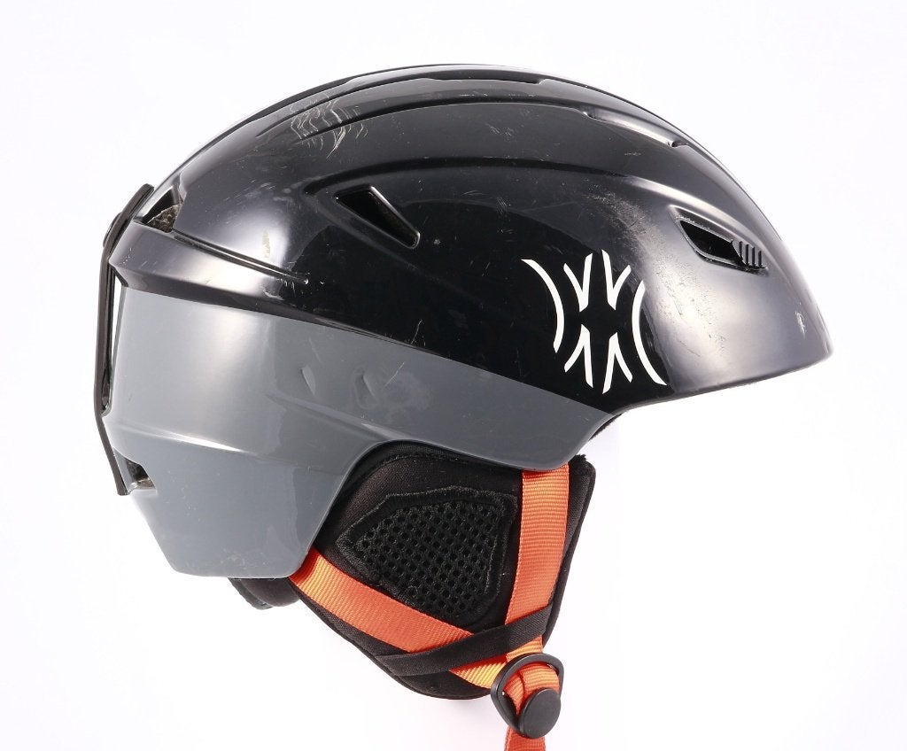 Casque de ski snowboard 53;54;55cm SLOKKER, noir/gris/orange, Autres marques, Carving, Utilisé, Chaussures