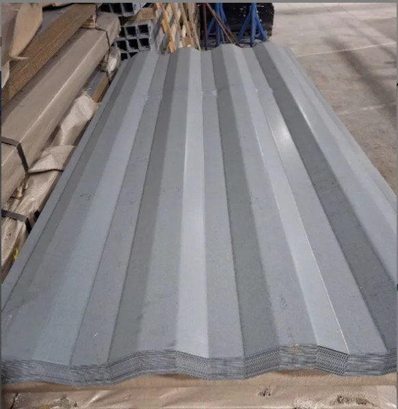 Tôle en acier 120,3x267,3 cm, Gris, Tôle ondulée, Métal, Envoi