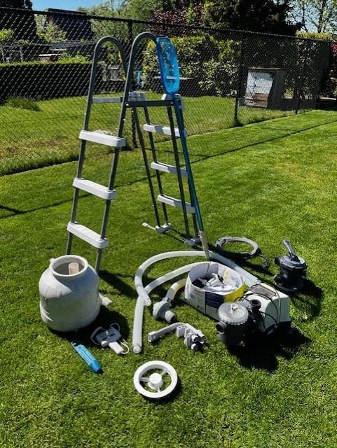 zwembad pomp en toebehoren, Ophalen, Zo goed als nieuw, Filter