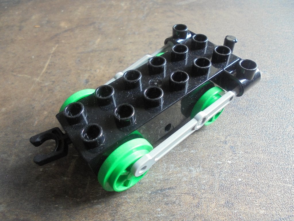 Lego Duplo Train Steam Engine with Drive Rod (zie foto's), Enlèvement ou Envoi, Utilisé, Briques en vrac, Duplo