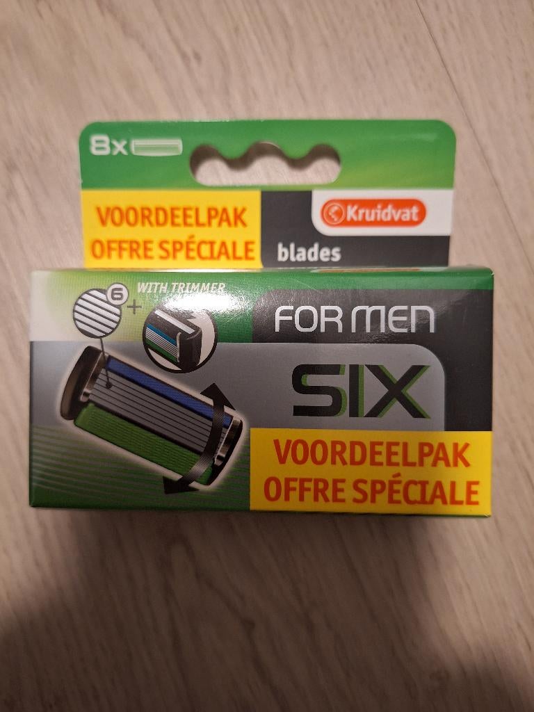 Scheermesjes 6 blades nieuw, Ophalen of Verzenden, Nieuw, Gehele gezicht, Verzorging