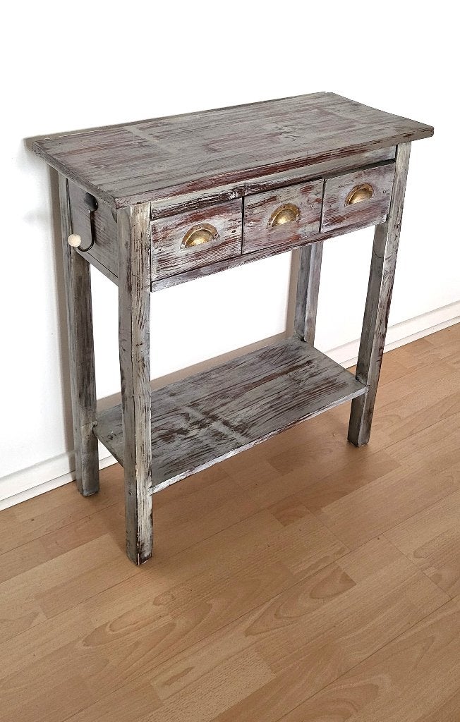 ️️💕Console Patinée ancienne, Maison & Meubles, Enlèvement ou Envoi, Utilisé