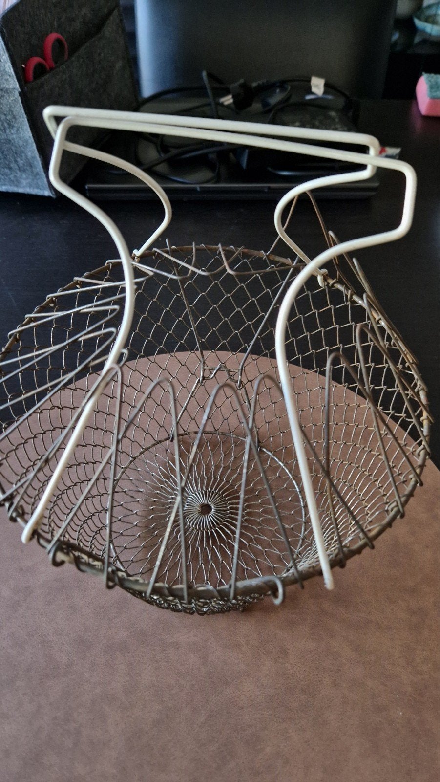 Antieke Franse eiermand/draadmand, Antiek en Kunst, Antiek | Woonaccessoires, Ophalen