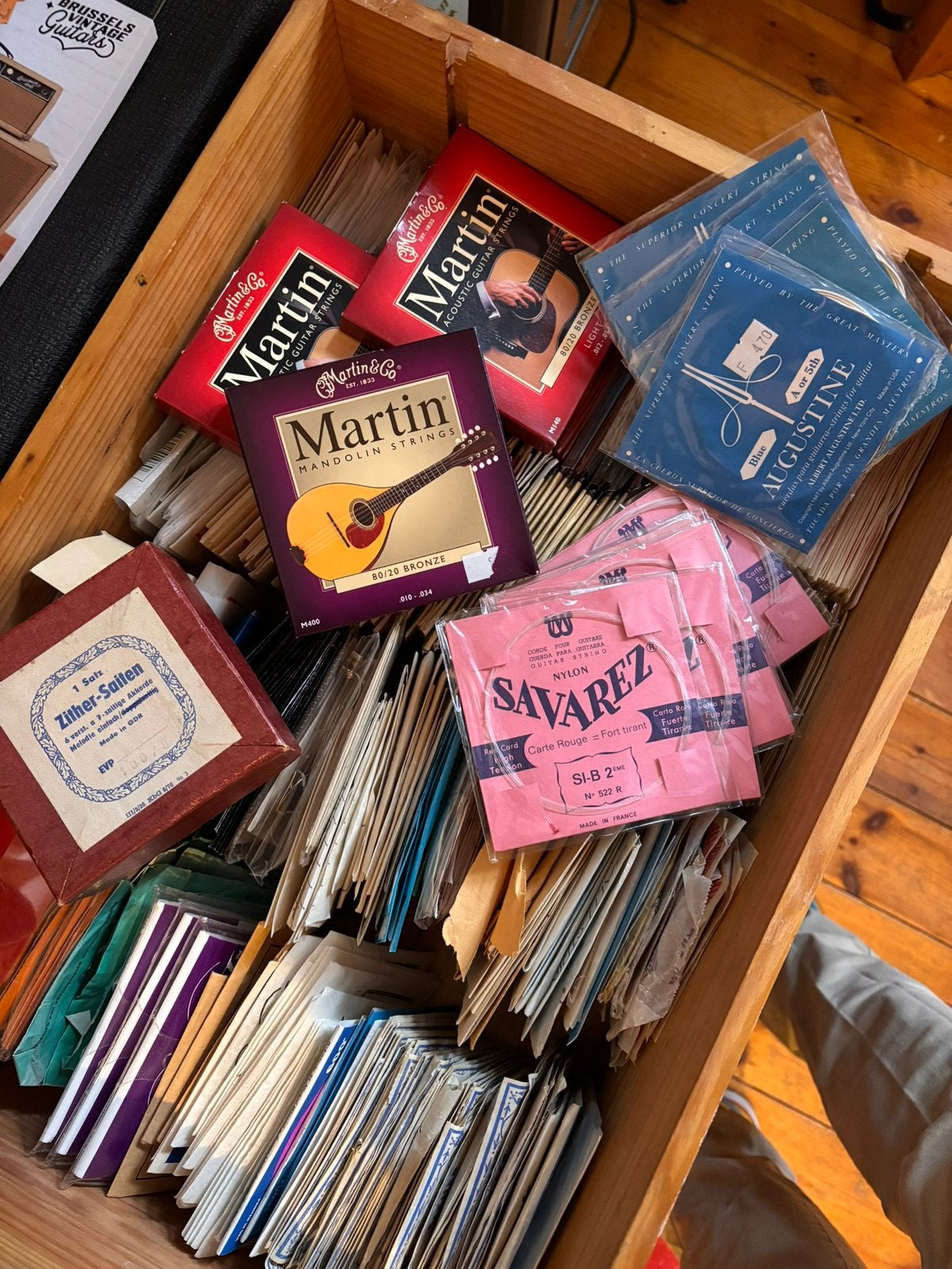 Lot de cordes vintage Fender Martin, Musique & Instruments, Enlèvement, Comme neuf, Guitare acoustique