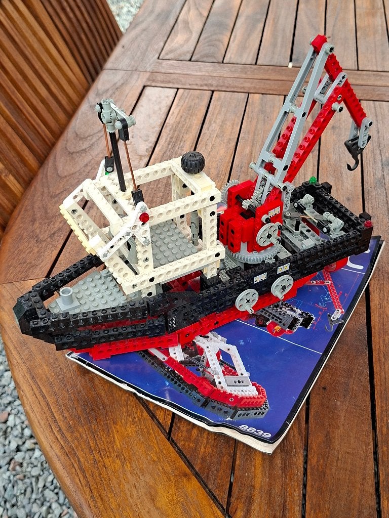 LEGO Technic 8839 Supply Ship 1992 + notice, Enlèvement ou Envoi, Lego, Ensemble complet, Utilisé