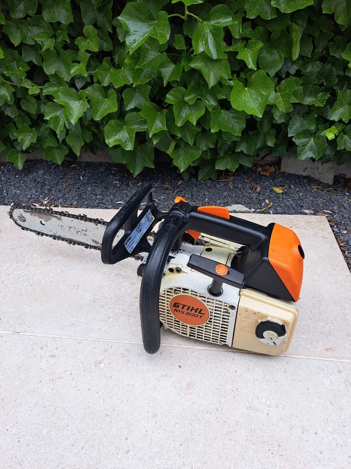 Scie à chaîne à essence Stihl MS200T en bon état, Enlèvement, Utilisé, Scie à arbre, Stihl
