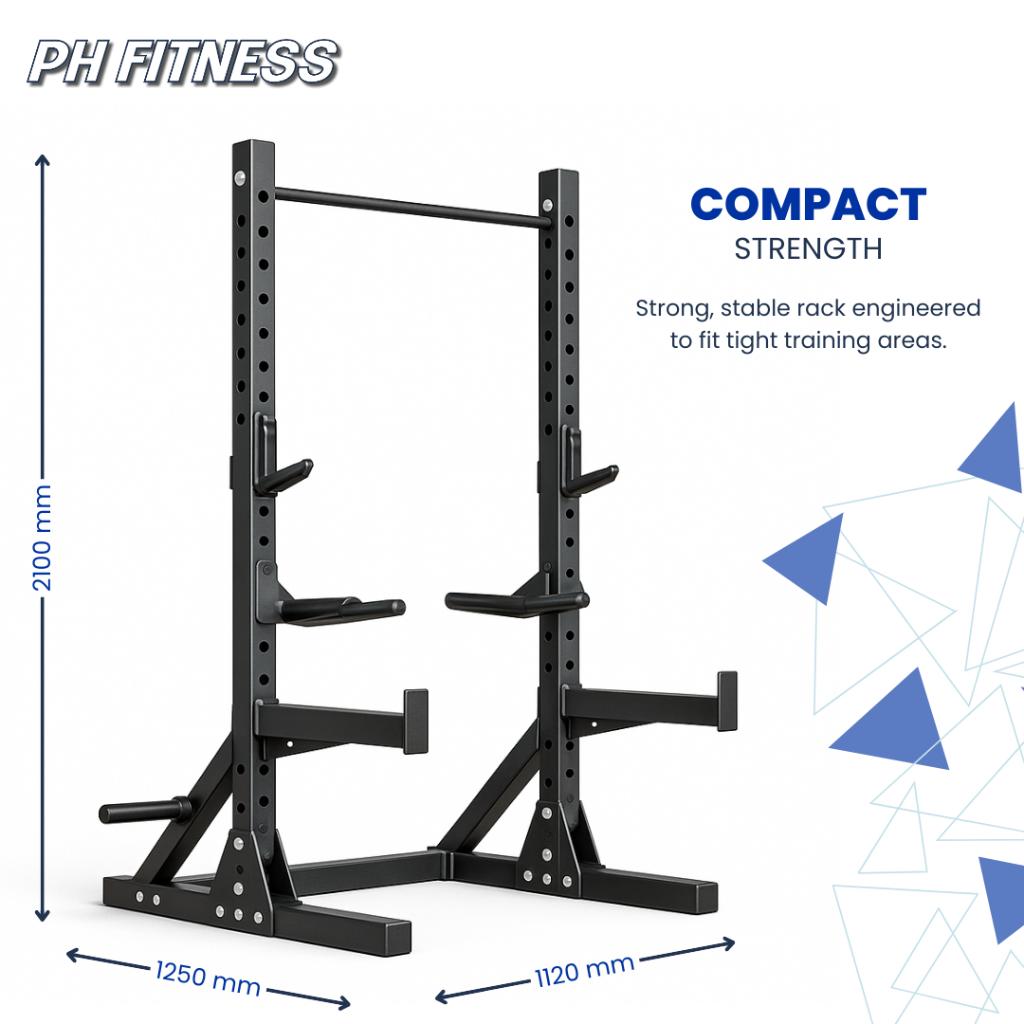 PH Fitness Heavy Duty Half Rack PROFESSIONEEL - 2.5MM, Sport en Fitness, Fitnessmaterialen, Ophalen of Verzenden, Nieuw, Borst