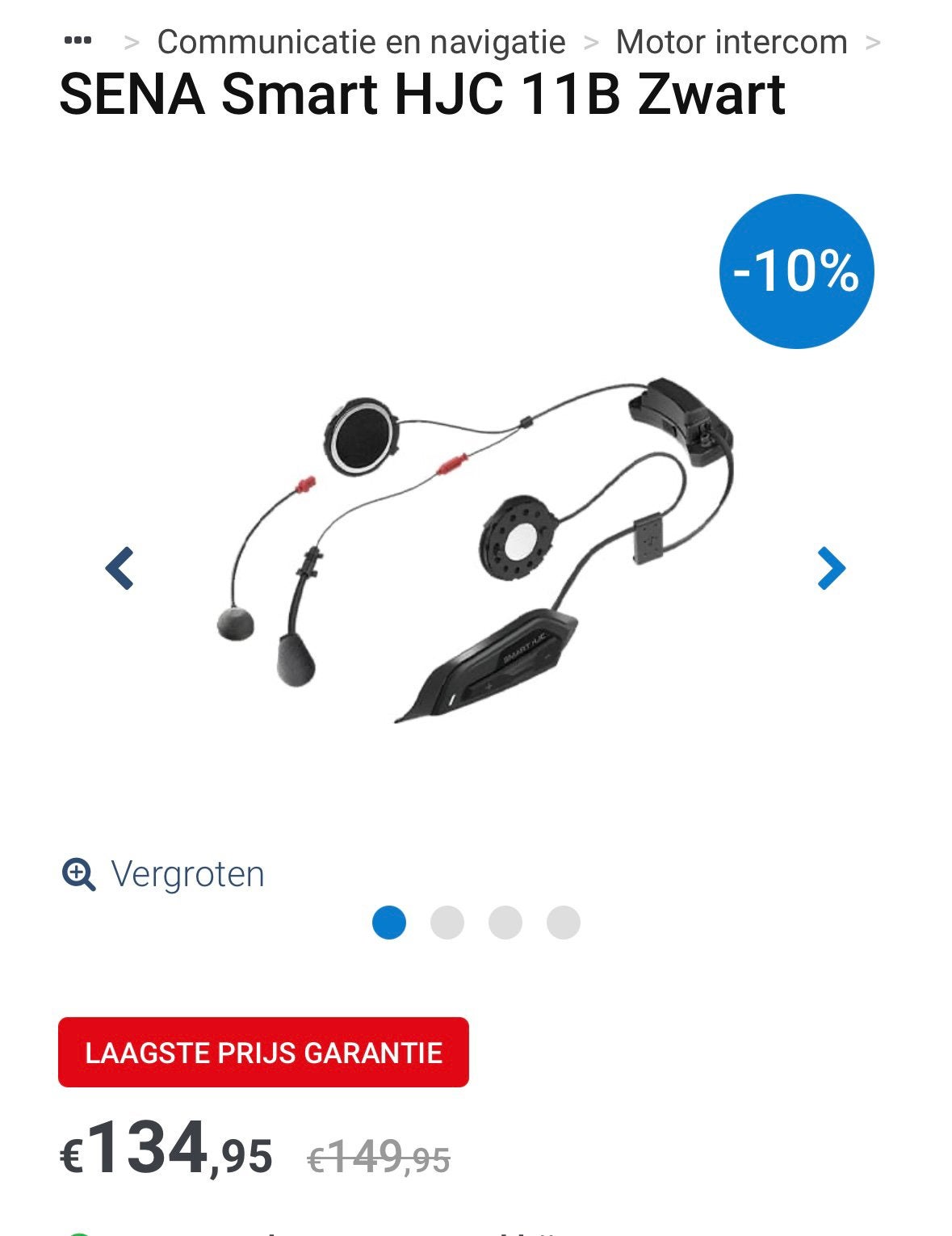 Sena smart HJC 11B noir, Motos, Enlèvement ou Envoi, Comme neuf