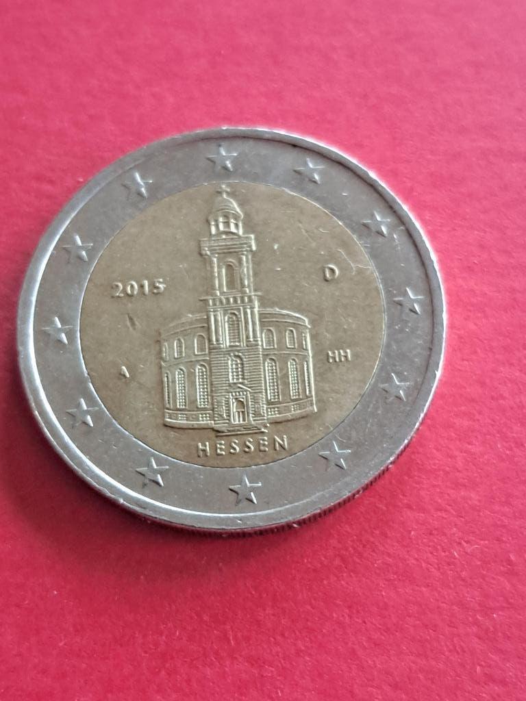 2015 A Duitsland 2 euro Hessen Berlijn, Verzenden, Duitsland, 2 euro, Losse munt