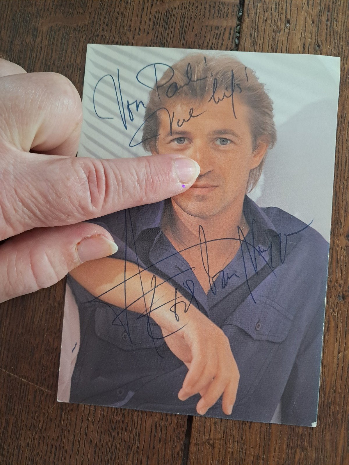 Gehandtekende kaart : Erik Van Neygen, Ophalen of Verzenden