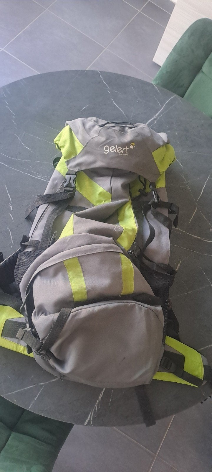 Backpack rugzak 55 liter, Ophalen