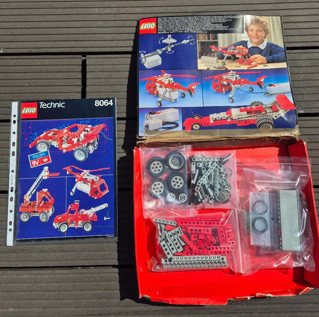 Lego 8064 - Universal motor 9V set (1990), Lego, Compleet, Ophalen of Verzenden, Zo goed als nieuw