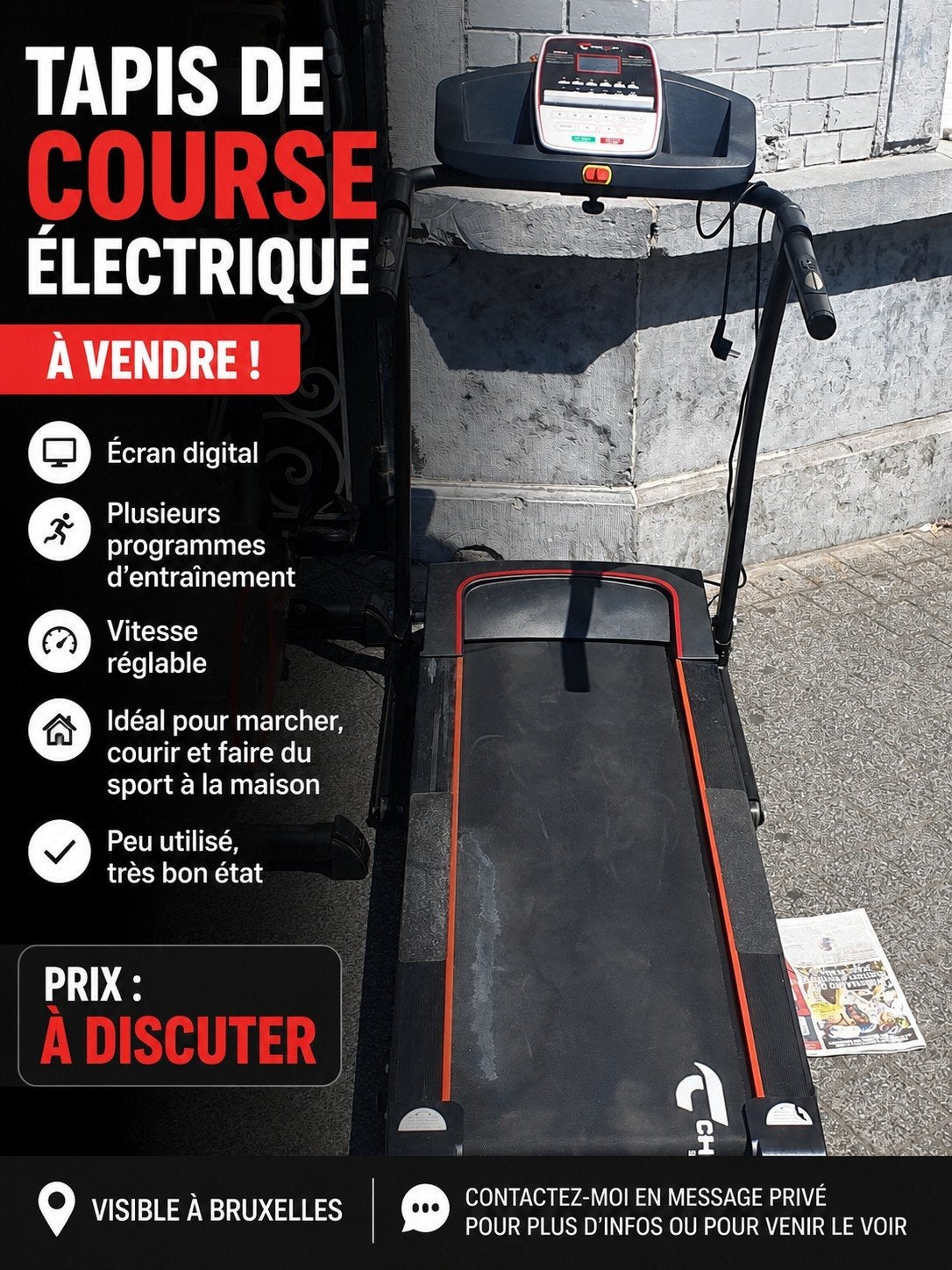 Tapis de course, Enlèvement