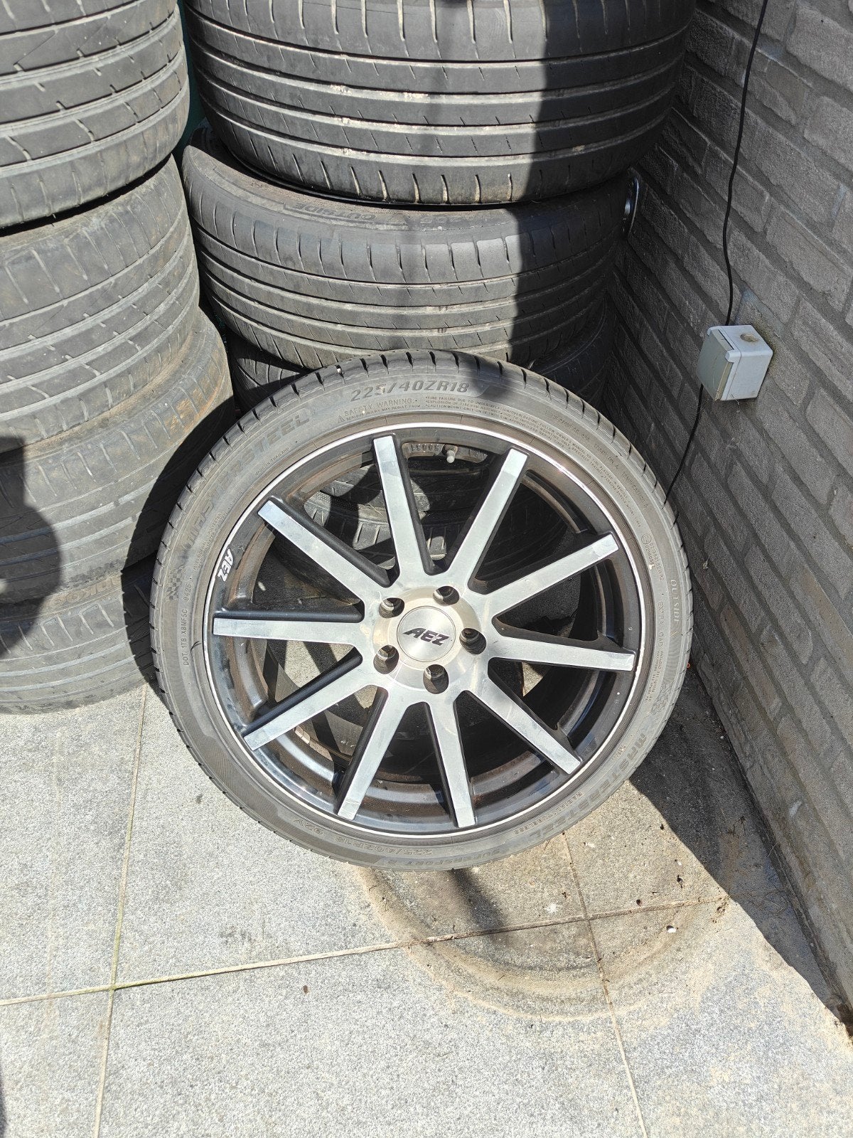 18inch AEZ velgen steekmaat 5x108, Ophalen, 18 inch, Gebruikt, Band(en)
