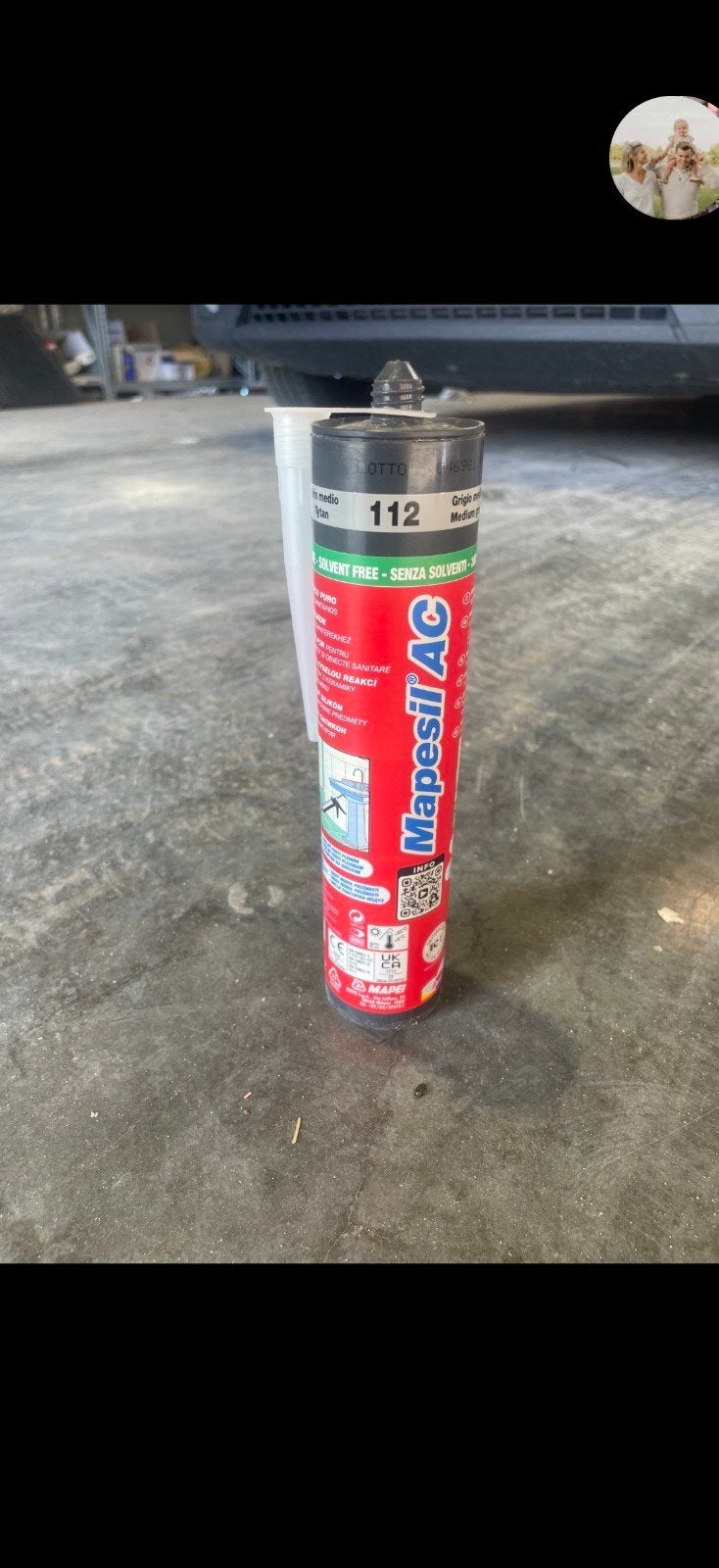 Doos Mapei Mapesil AC Siliconenkit - Kleur 112 Middelgrijs (, Bricolage & Construction, Enlèvement ou Envoi