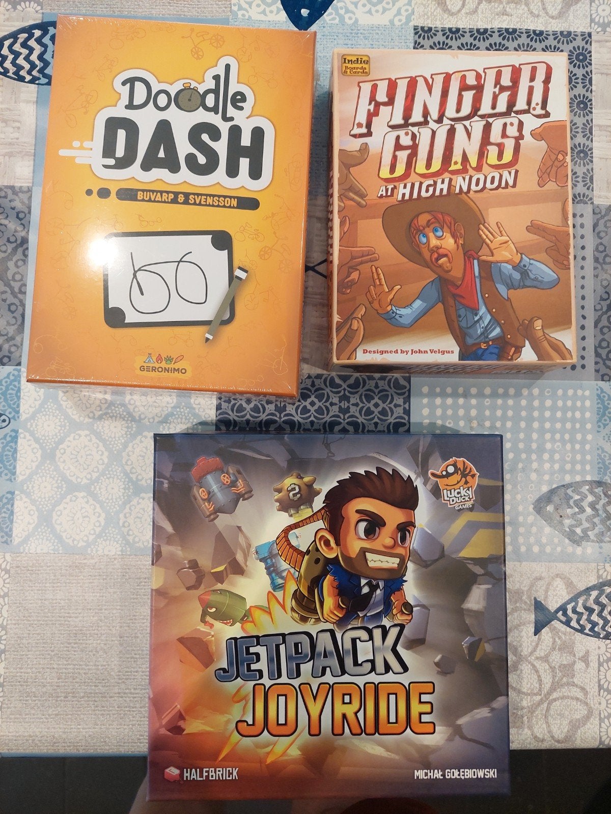 Finger guns, doodle dash, jetpack joyride, Ophalen