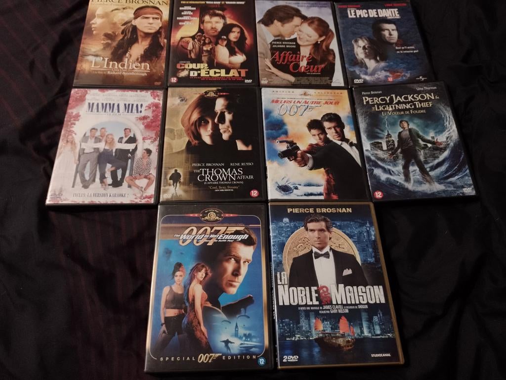 A vendre en DVD 10 films Pierce Brosnan, À partir de 9 ans, Enlèvement ou Envoi, Comme neuf, Action