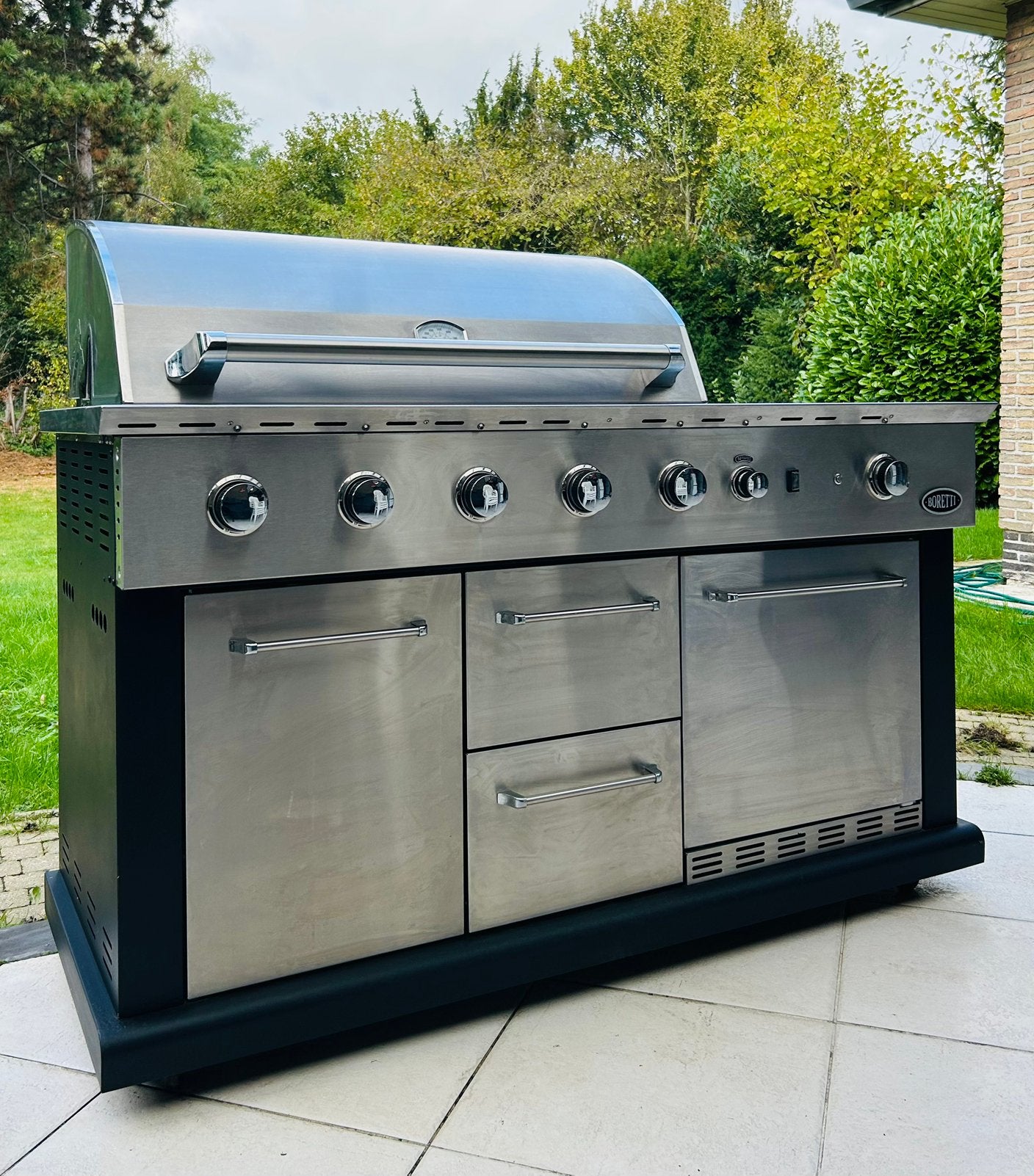 Boretti Luciano / Marciano gas bbq, Tuin en Terras, Ophalen, Zo goed als nieuw, Gas, Vrijstaand