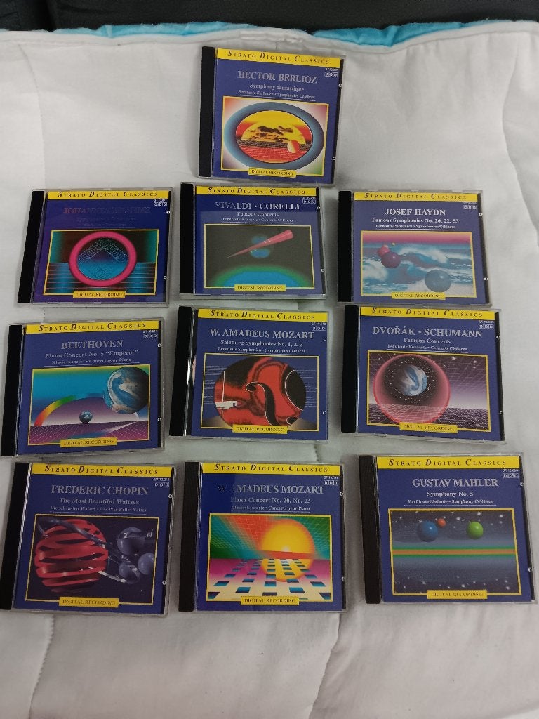 10 CD s STRATO DIGITAL CLASSICS in goede staat, Enlèvement, Utilisé