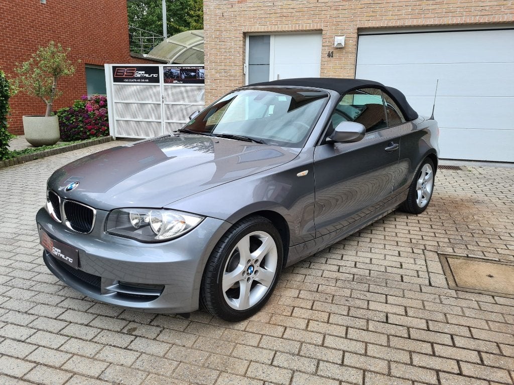 BMW 118i CABRIO Benzine, Auto's, Euro 5, 1995 cc, Zwart, Cabriolet