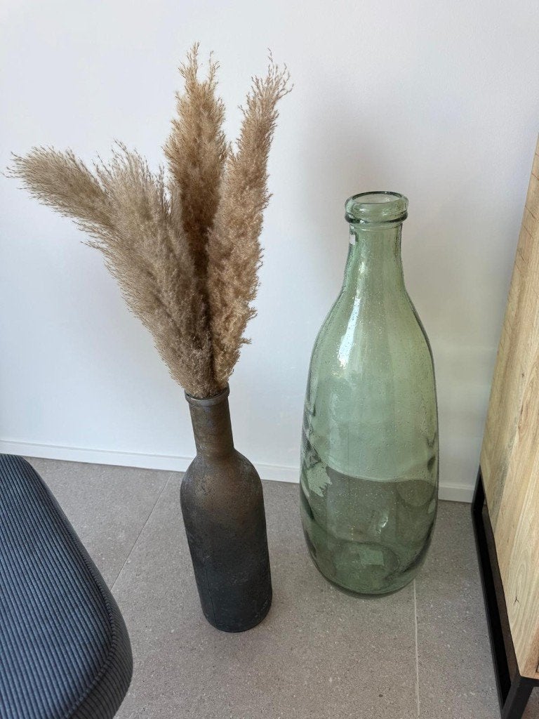 2 vases déco style bohème / nature, Enlèvement, Neuf, Bleu, Verre