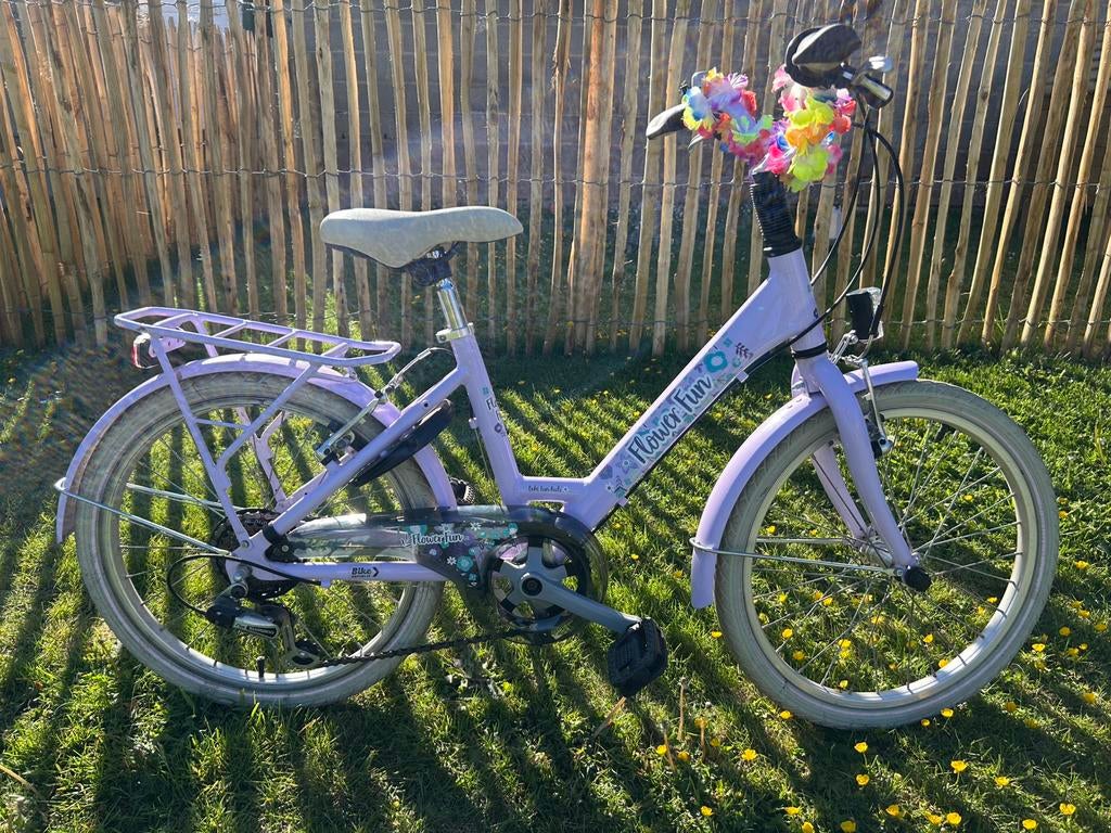 Bike Fun meisjes fiets lila paars 20 inch, Fietsen en Brommers, Ophalen, 20 inch