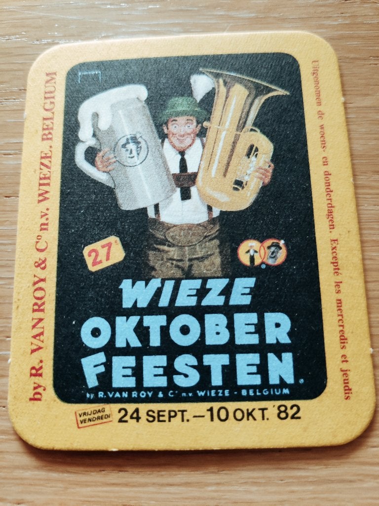 Bierviltje Wieze Van Roy, Verzamelen, Ophalen of Verzenden, Zo goed als nieuw, Viltje(s), Overige merken