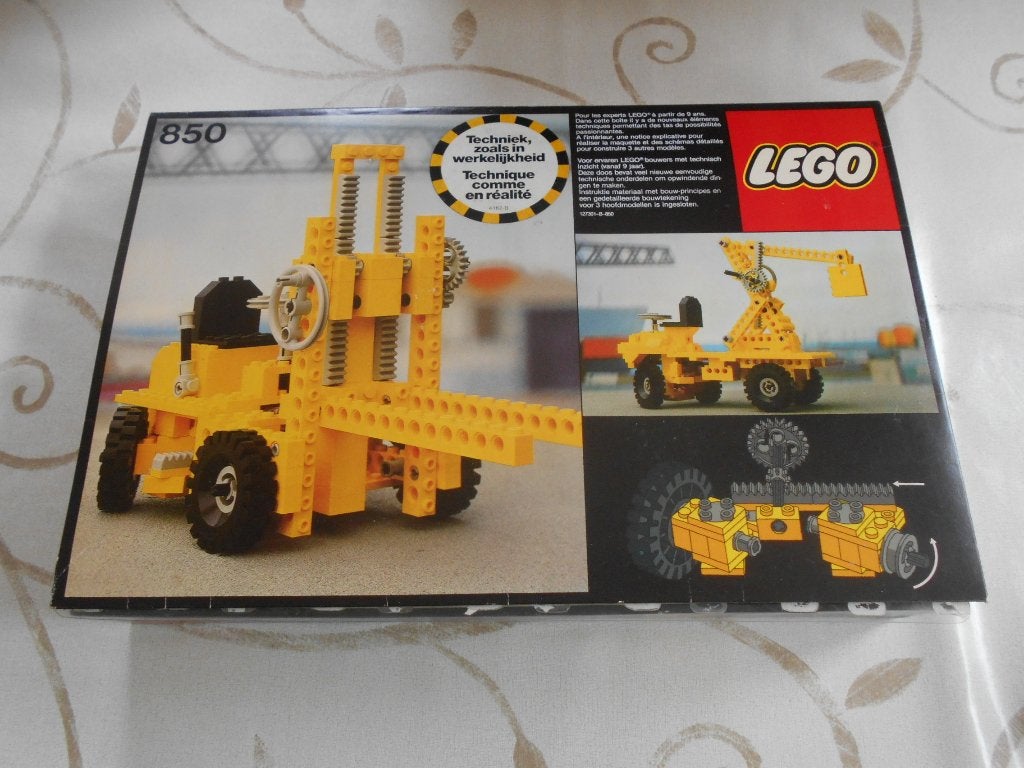 850 Lego Techniek heftruck 1977, Kinderen en Baby's, Gebruikt, Compleet, Overige thema's, Lego