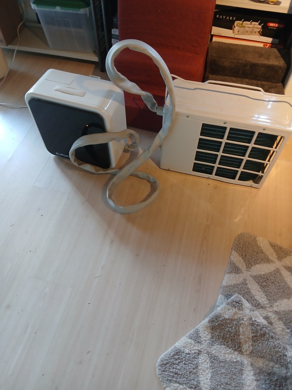 mobiele airco, Ophalen, Mobiele airco