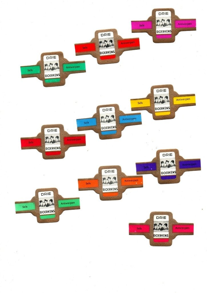 SIGARENBANDEN SELS DRIJ BOERKES, Ophalen of Verzenden, Nieuw, Sigarenbandjes