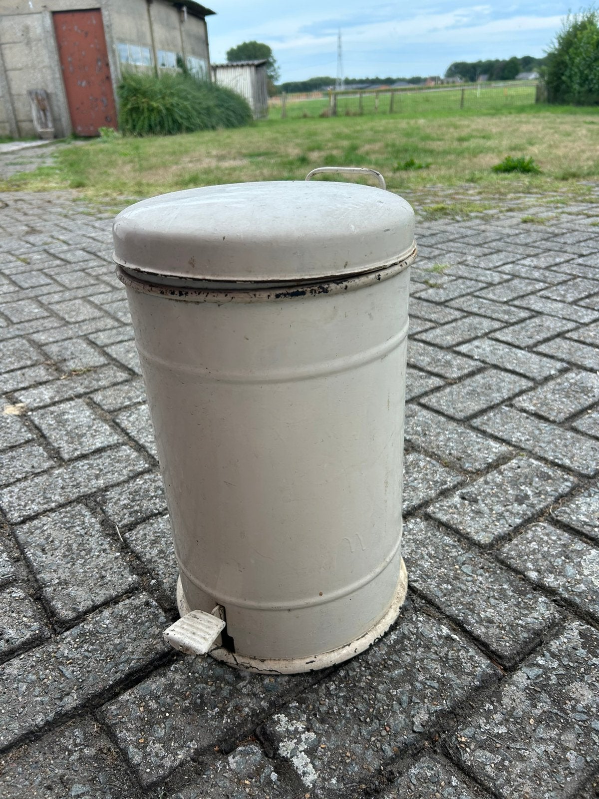 Vintage antieke pedaalemmer, Maison & Meubles, Accessoires pour la Maison | Poubelles, Enlèvement ou Envoi, Utilisé