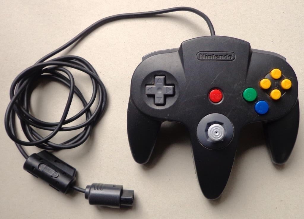 Originele Controller Zwart voor de Nintendo 64, Enlèvement ou Envoi, Utilisé
