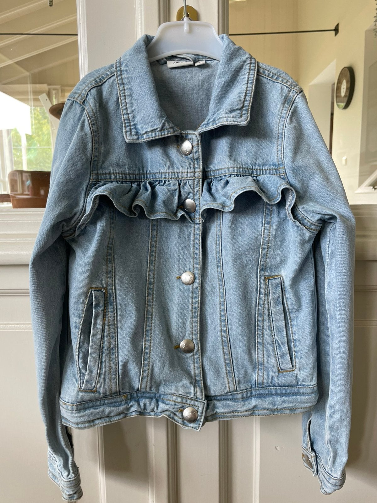 Jeansjasje / jeansvest / denim vest Name It meisjes 128 / 8j, Kinderen en Baby's, Kinderkleding | Maat 128, Ophalen of Verzenden