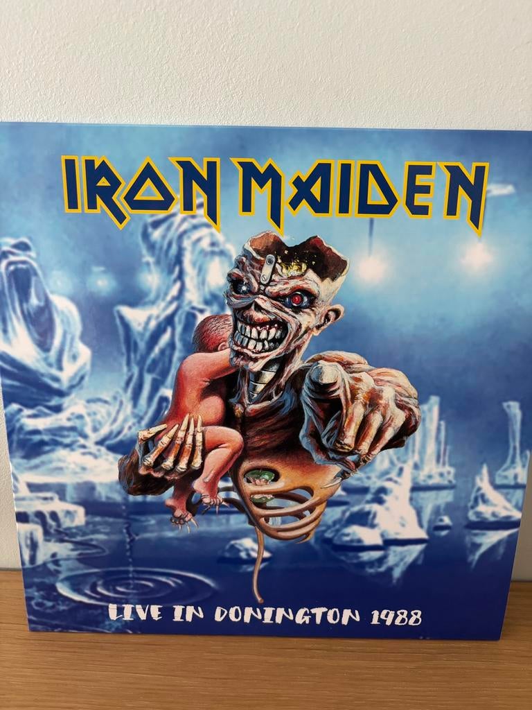 Lp - Iron Maiden - live in Donnington, Ophalen of Verzenden, Zo goed als nieuw