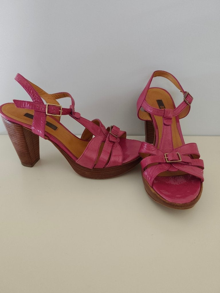 Fuchsia hakken Zinda, Kleding | Dames, Schoenen, Overige kleuren, Zo goed als nieuw, Zinda, Sandalen of Muiltjes