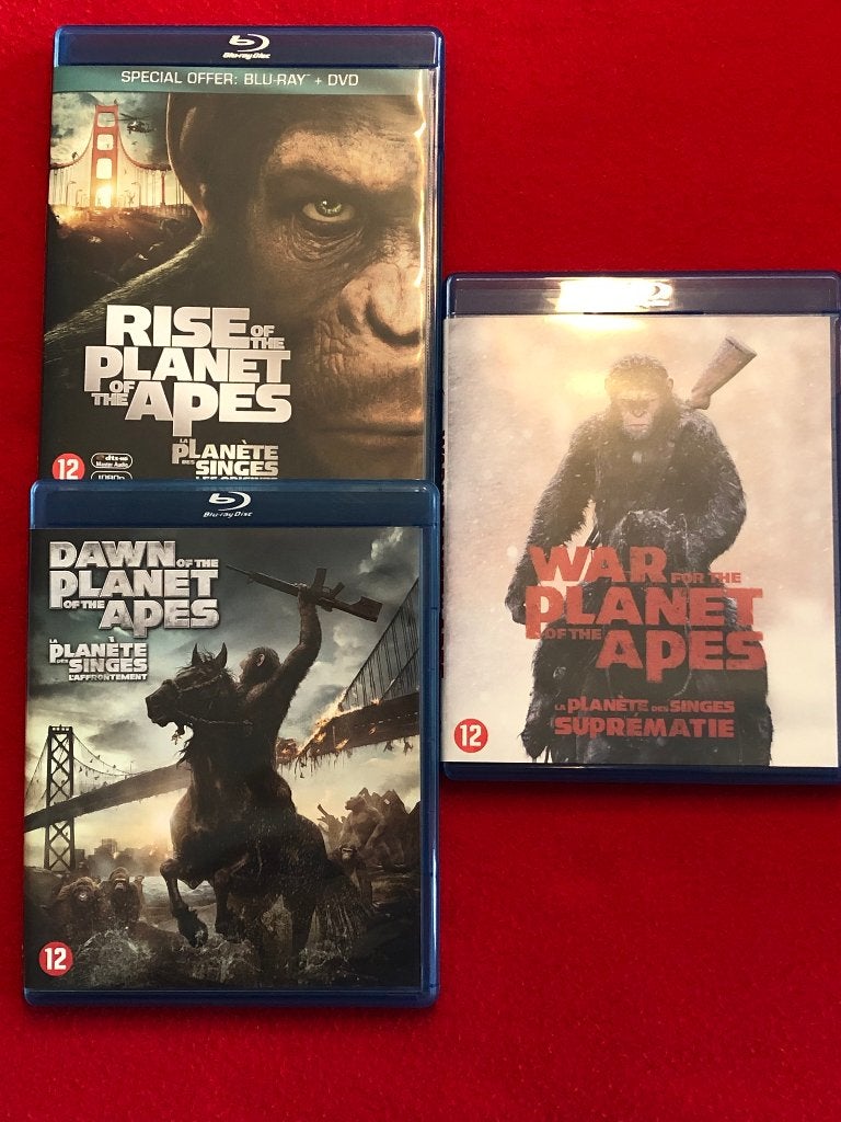 Planet of the Apes trilogy (Blu-ray), Cd's en Dvd's, Ophalen, Zo goed als nieuw, Blu-ray