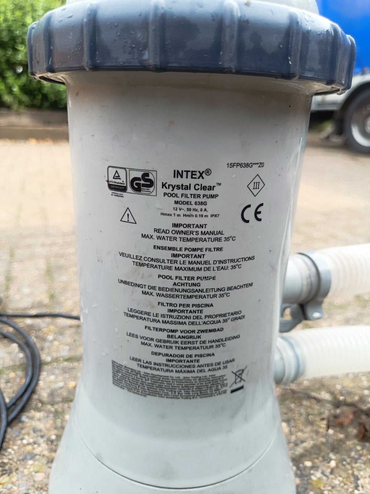 intex zwembad filterpomp 638G, Tuin en Terras, Zwembad-toebehoren, Ophalen, Gebruikt, Filter