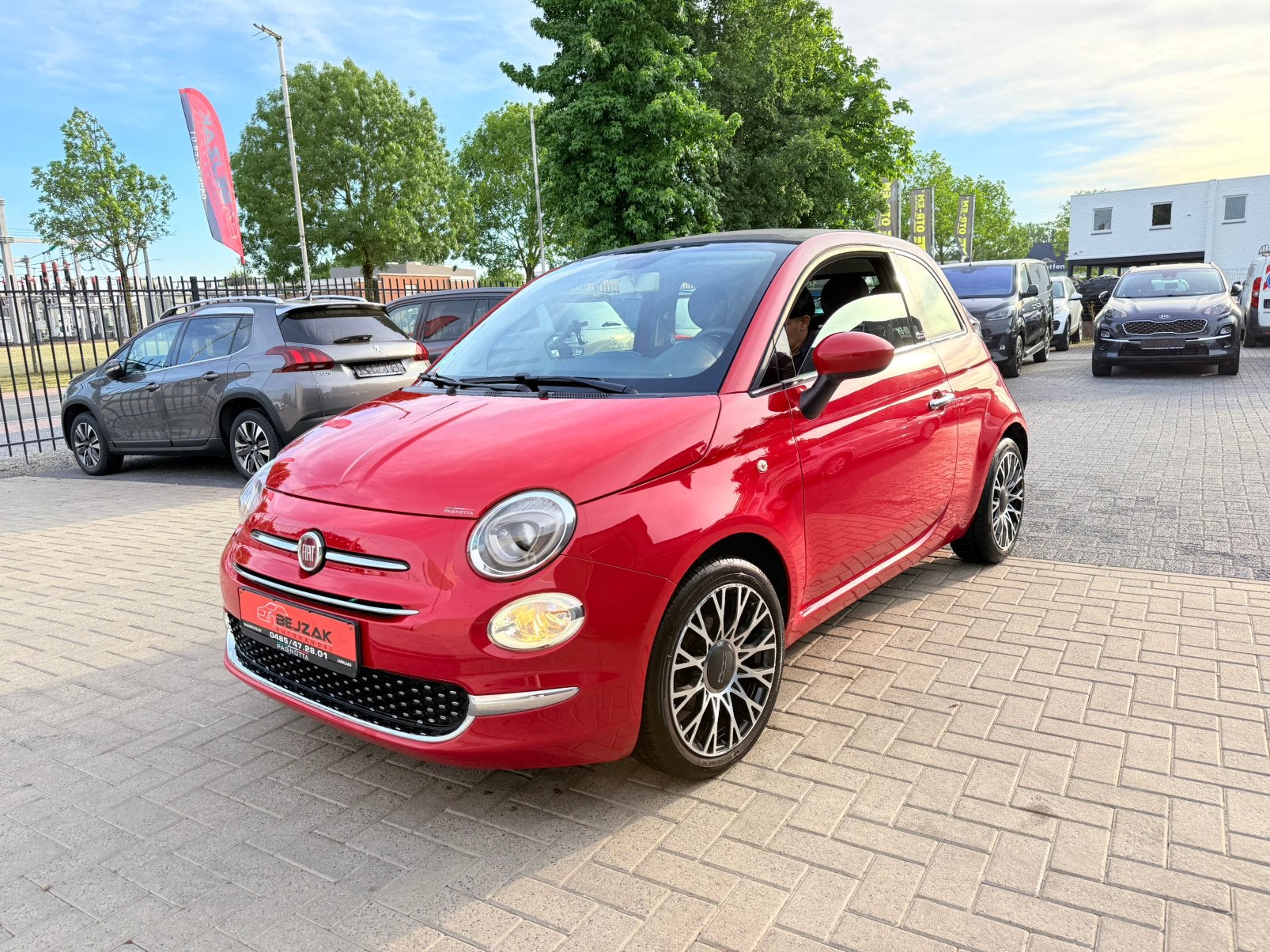 Fiat 500C 1.2i 63.000km 1j Garantie, Auto's, Voorwielaandrijving, Euro 6, Bedrijf, ABS