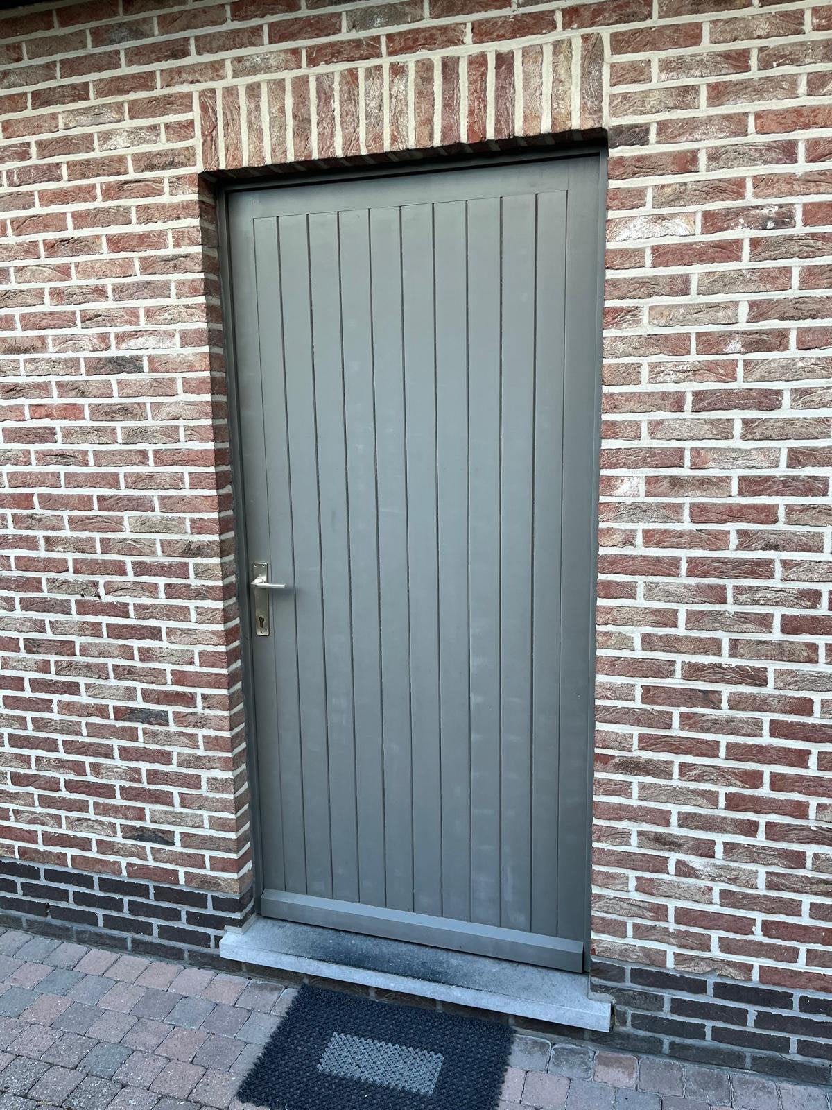 Buitendeur in meranti, Doe-het-zelf en Bouw, Ophalen, Zo goed als nieuw, Hout, Buitendeur